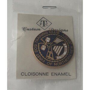 First Dog Training Club Of Northern New Jersey Cloisonné Enamel Pin By PTC